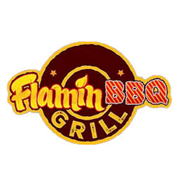 Flamin BBQ Grill logo.